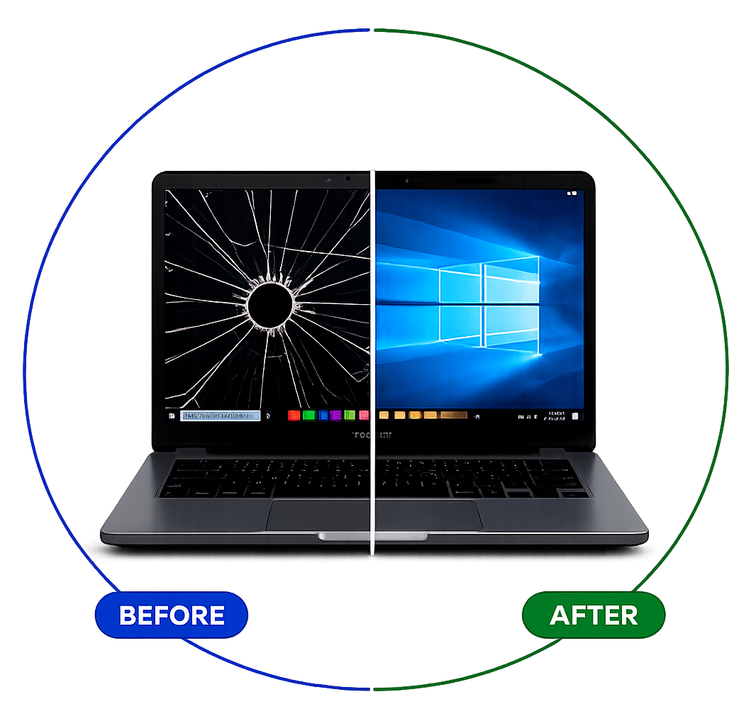 before after laptop repair Nagpur